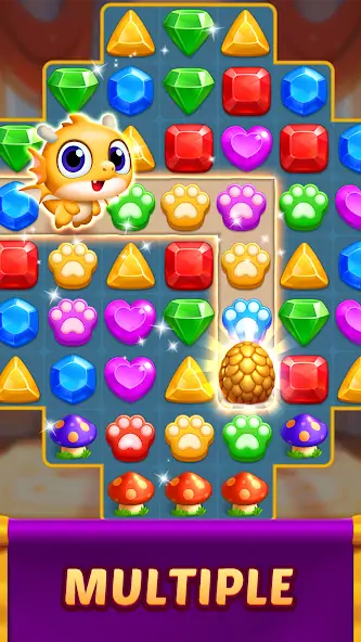 Download Jewel Match Dragon - No Wifi [MOD, Unlimited money/coins] + Hack [MOD, Menu] for Android