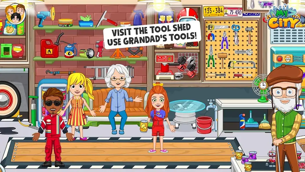 Download My City : Grandparents Home [MOD, Unlimited money/gems] + Hack [MOD, Menu] for Android