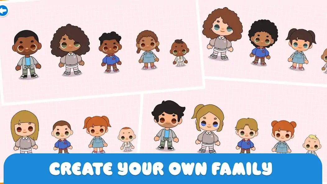 Download Minni Family Home - Play House [MOD, Unlimited coins] + Hack [MOD, Menu] for Android