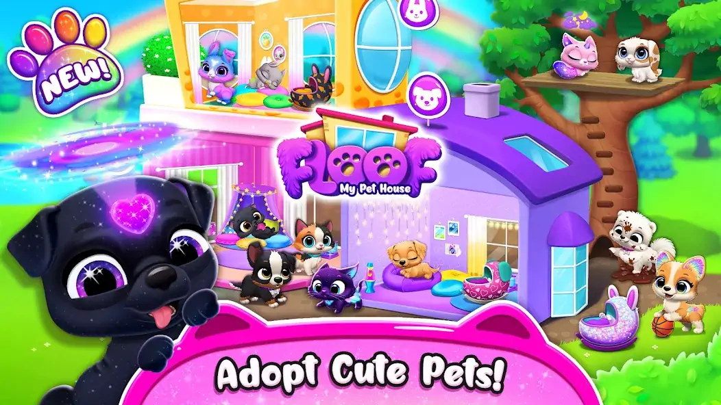 Download Floof - My Pet House [MOD, Unlimited coins] + Hack [MOD, Menu] for Android