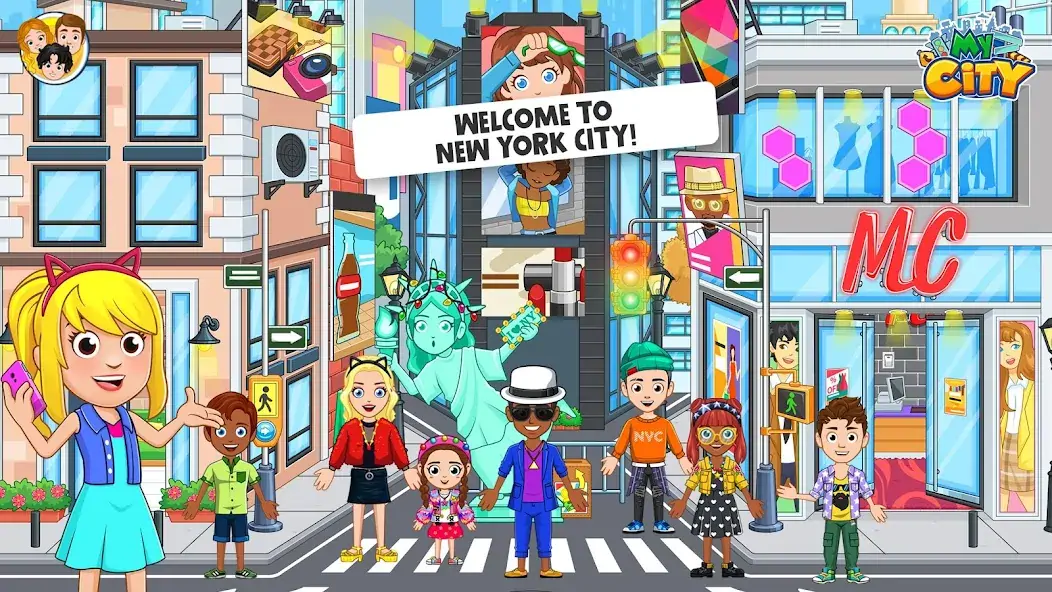 Download My City: NewYork Trip [MOD, Unlimited money/coins] + Hack [MOD, Menu] for Android