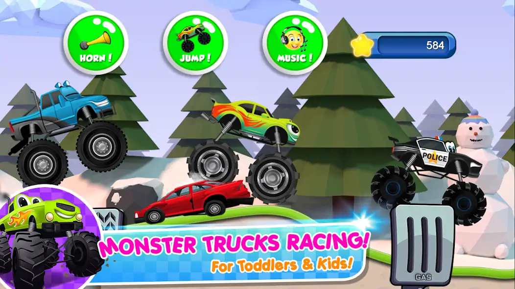 Download Monster Trucks Game for Kids 2 [MOD, Unlimited money] + Hack [MOD, Menu] for Android