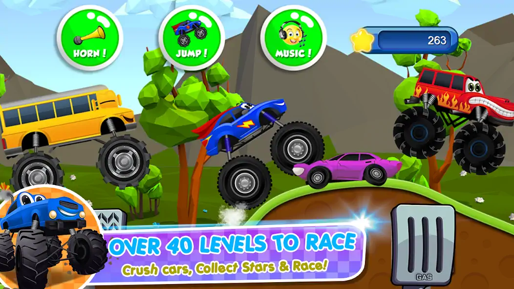 Download Monster Trucks Game for Kids 2 [MOD, Unlimited money] + Hack [MOD, Menu] for Android