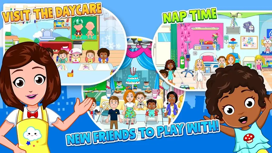 Download My City : Babysitter [MOD, Unlimited money/gems] + Hack [MOD, Menu] for Android