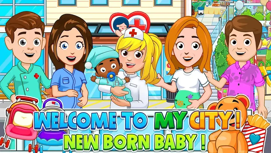Download My City : Newborn baby [MOD, Unlimited money/coins] + Hack [MOD, Menu] for Android