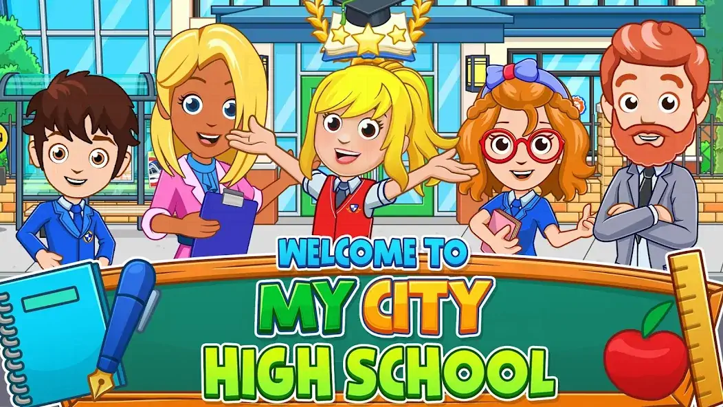 Download My City : High School [MOD, Unlimited coins] + Hack [MOD, Menu] for Android