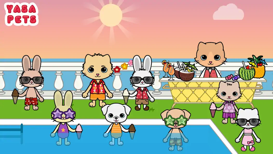 Download Yasa Pets Vacation [MOD, Unlimited money/coins] + Hack [MOD, Menu] for Android