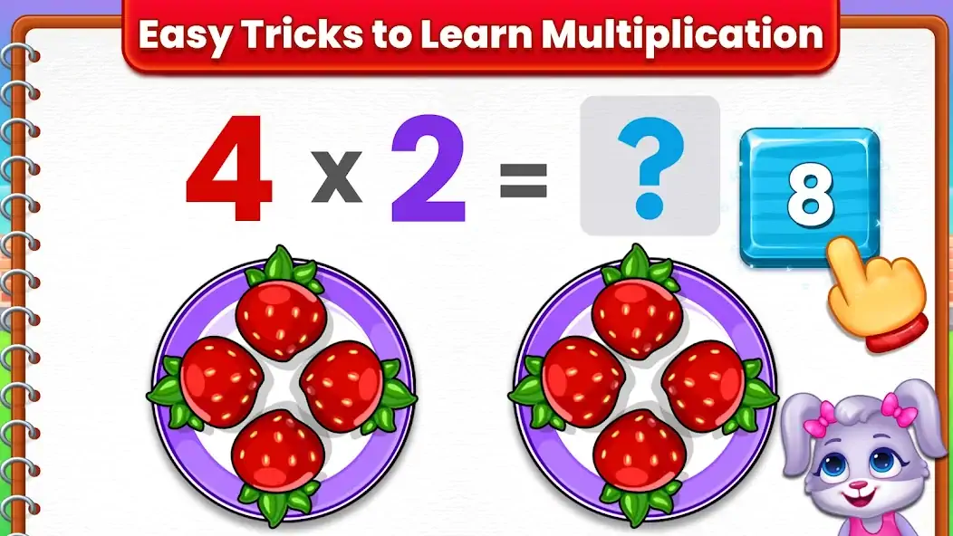 Download Kids Multiplication Math Games [MOD, Unlimited money/gems] + Hack [MOD, Menu] for Android