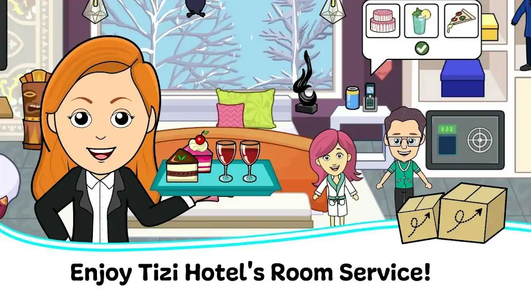 Download Tizi Town - My Hotel Games [MOD, Unlimited money/gems] + Hack [MOD, Menu] for Android