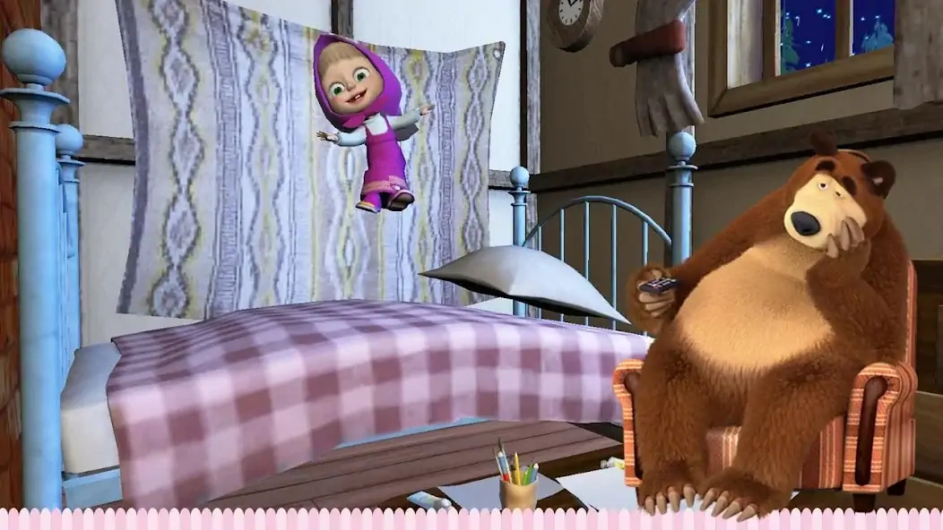 Download Masha and the Bear: Good Night [MOD, Unlimited coins] + Hack [MOD, Menu] for Android