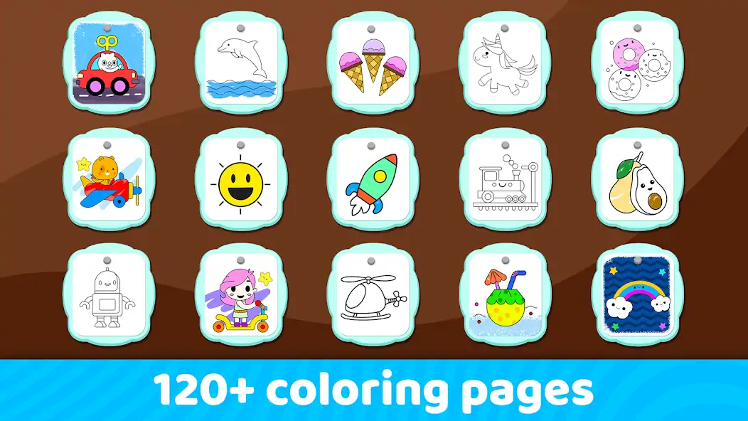 Download Toddler Coloring Book For Kids [MOD, Unlimited coins] + Hack [MOD, Menu] for Android