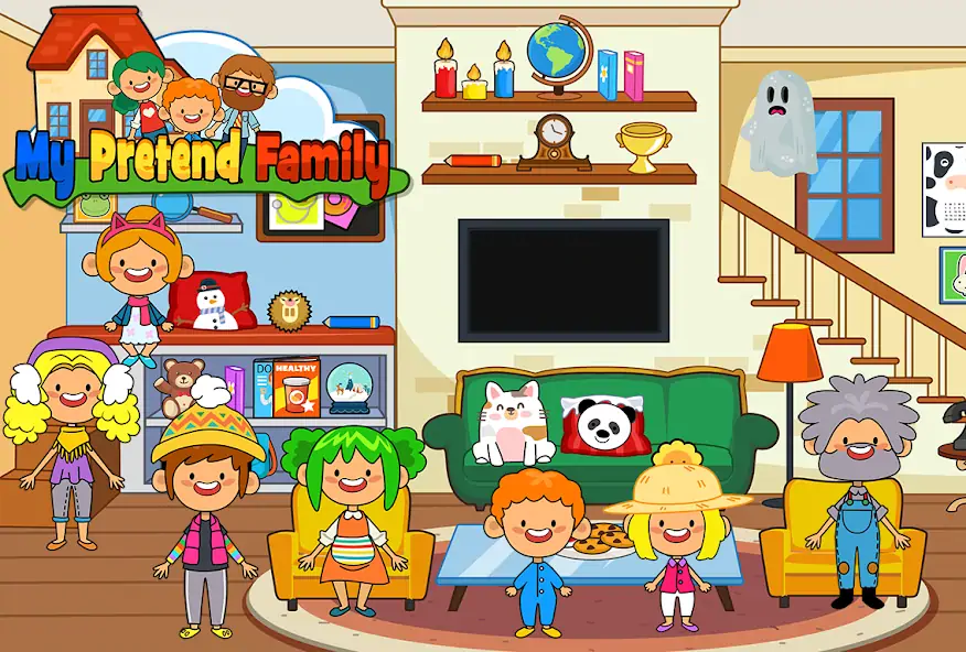 Download My Pretend Home & Family Town [MOD, Unlimited coins] + Hack [MOD, Menu] for Android