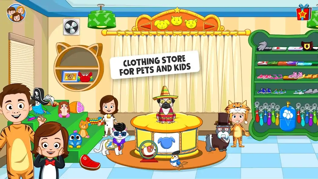 Download My Town: Pet games & Animals [MOD, Unlimited money/gems] + Hack [MOD, Menu] for Android