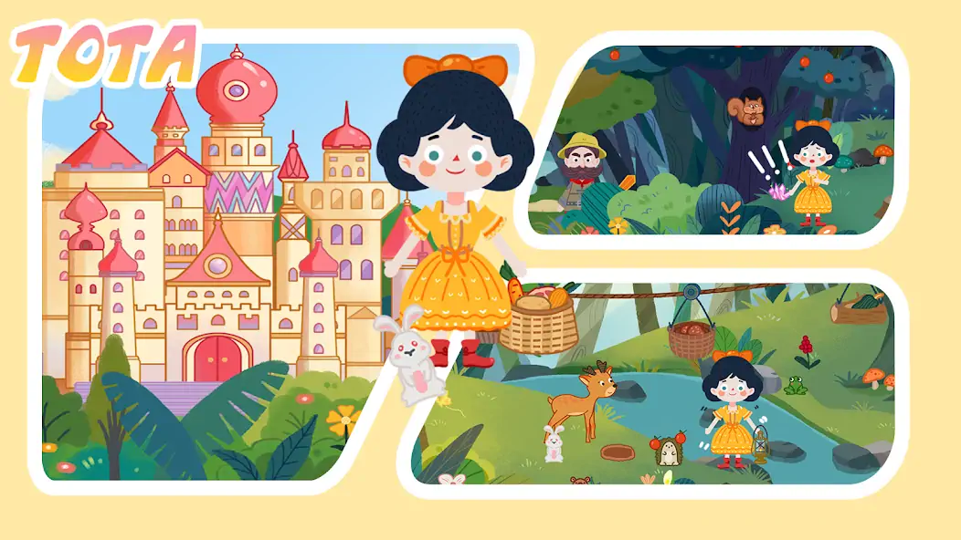 Download Tota Fairy Tales-Snow White [MOD, Unlimited money/gems] + Hack [MOD, Menu] for Android