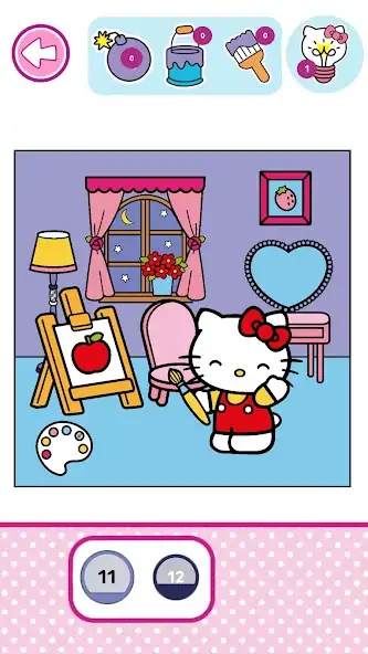 Download Hello Kitty: Coloring Book [MOD, Unlimited money/coins] + Hack [MOD, Menu] for Android