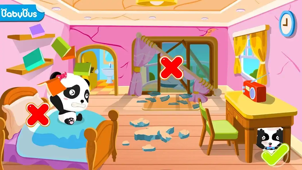 Download Baby Panda Earthquake Safety 1 [MOD, Unlimited money/gems] + Hack [MOD, Menu] for Android