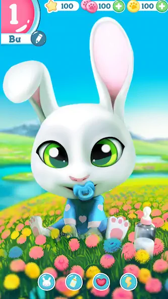 Download Bu Bunny - Cute pet care game [MOD, Unlimited money] + Hack [MOD, Menu] for Android