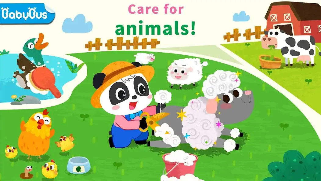 Download Baby Panda's Animal Farm [MOD, Unlimited money/coins] + Hack [MOD, Menu] for Android