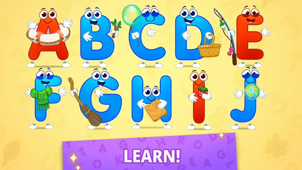 Download ABC kids! Alphabet, letters [MOD, Unlimited money/gems] + Hack [MOD, Menu] for Android