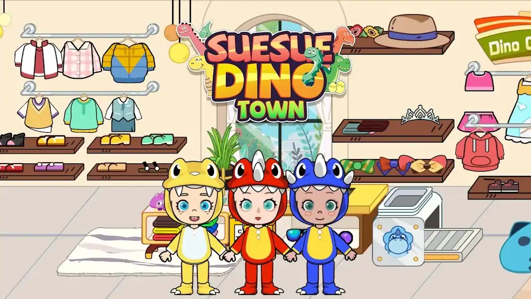 Download Suesue Dino Town: Dino Park [MOD, Unlimited money/coins] + Hack [MOD, Menu] for Android