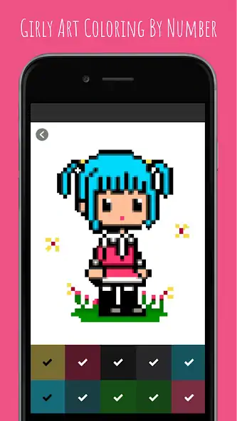 Download Girly Art Coloring By Number [MOD, Unlimited money/gems] + Hack [MOD, Menu] for Android