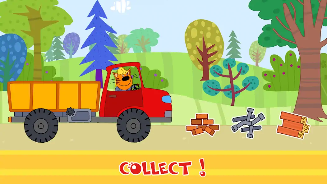 Download Kid-E-Cats Cars, Build a house [MOD, Unlimited coins] + Hack [MOD, Menu] for Android