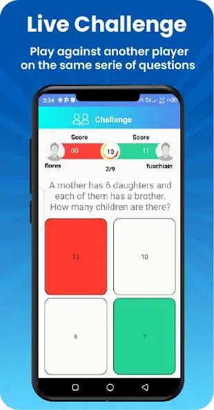 Download Vsquizz: Live quiz challenge [MOD, Unlimited money] + Hack [MOD, Menu] for Android