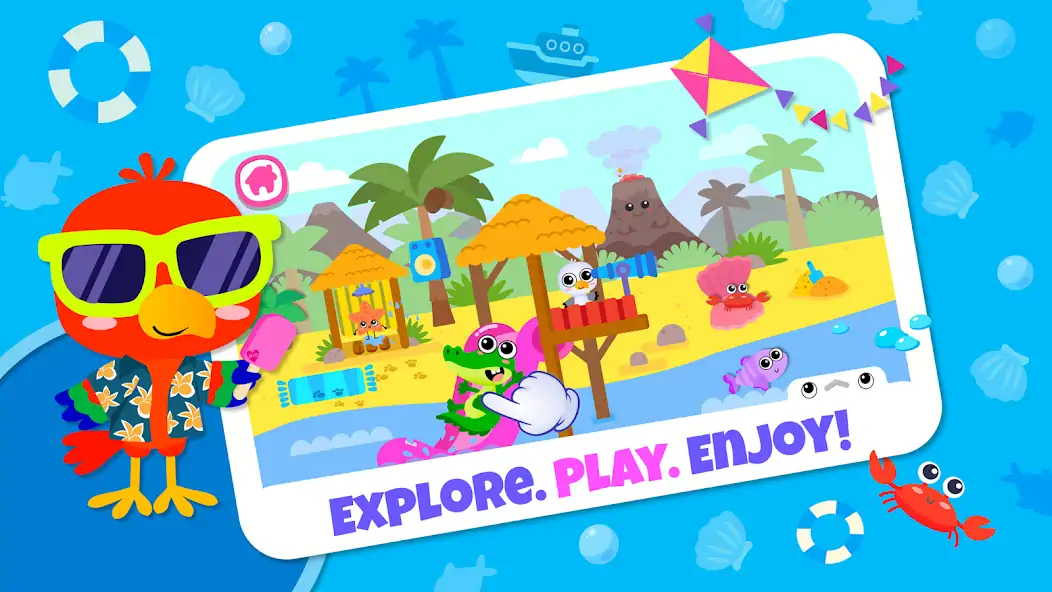 Download Bini Mega World games for kids [MOD, Unlimited coins] + Hack [MOD, Menu] for Android