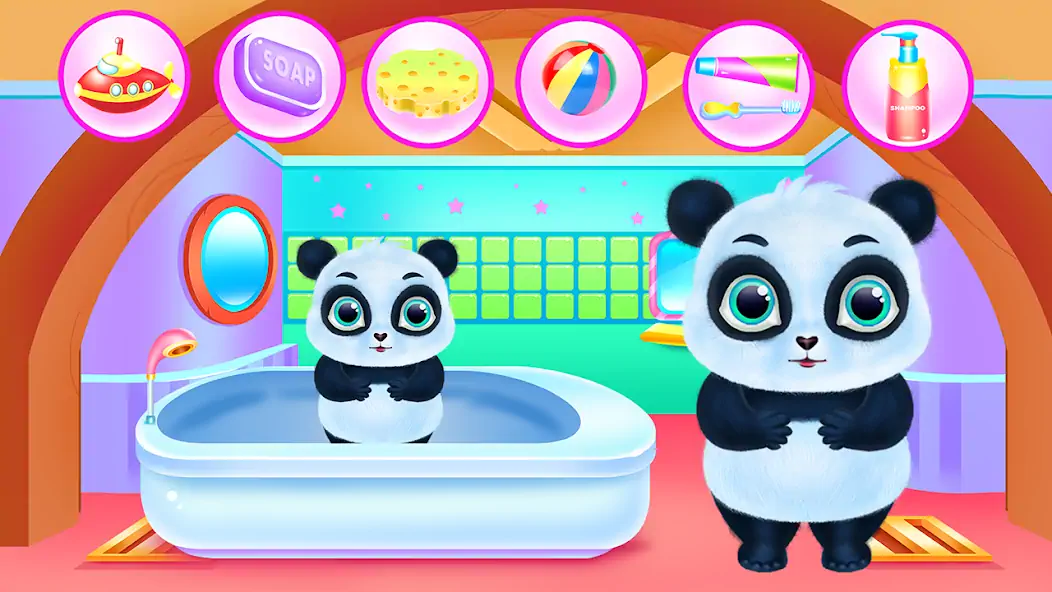 Download Cute Panda Caring and Dressup [MOD, Unlimited coins] + Hack [MOD, Menu] for Android
