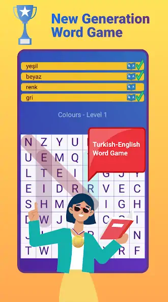 Download Prof. Turkish Word Hunt [MOD, Unlimited money] + Hack [MOD, Menu] for Android