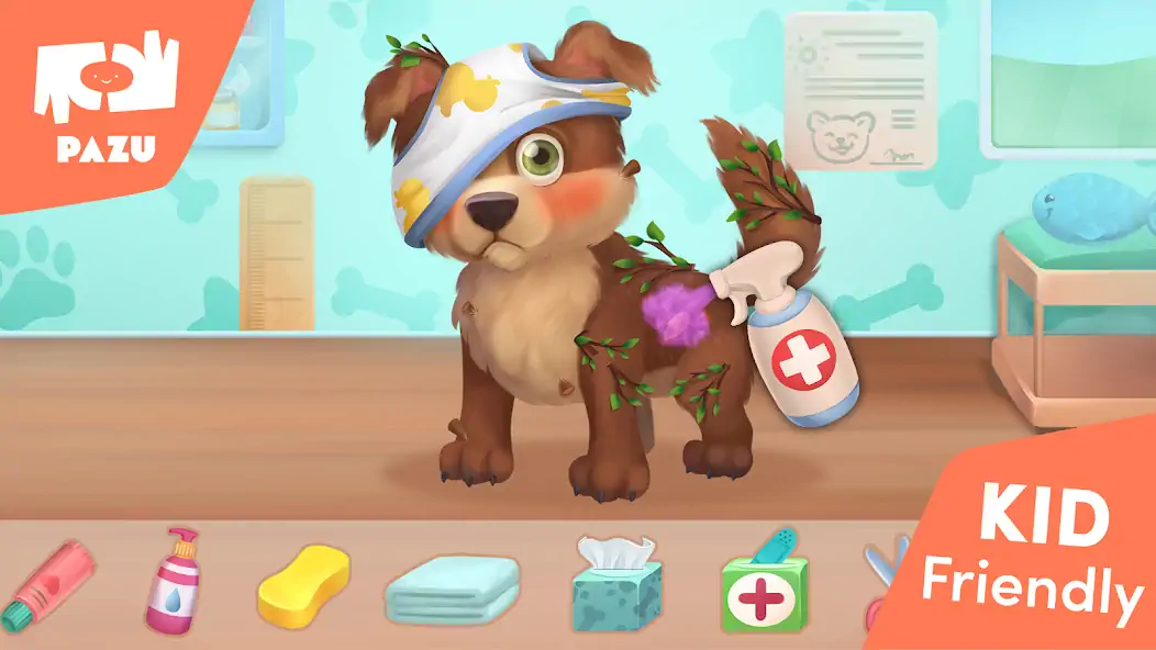 Download Pet Doctor Care games for kids [MOD, Unlimited money/gems] + Hack [MOD, Menu] for Android