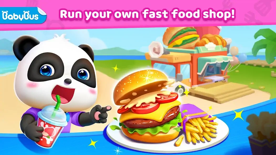 Download Little Panda's Fast Food Cook [MOD, Unlimited coins] + Hack [MOD, Menu] for Android