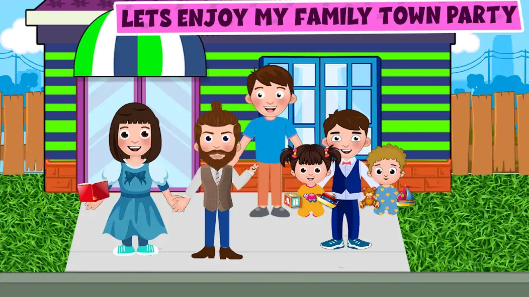Download My Family Town Playhouse Party [MOD, Unlimited money/coins] + Hack [MOD, Menu] for Android