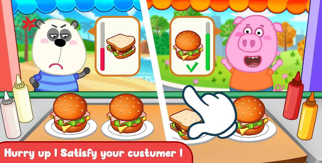 Download Wolfoo Cooking Game - Sandwich [MOD, Unlimited money] + Hack [MOD, Menu] for Android