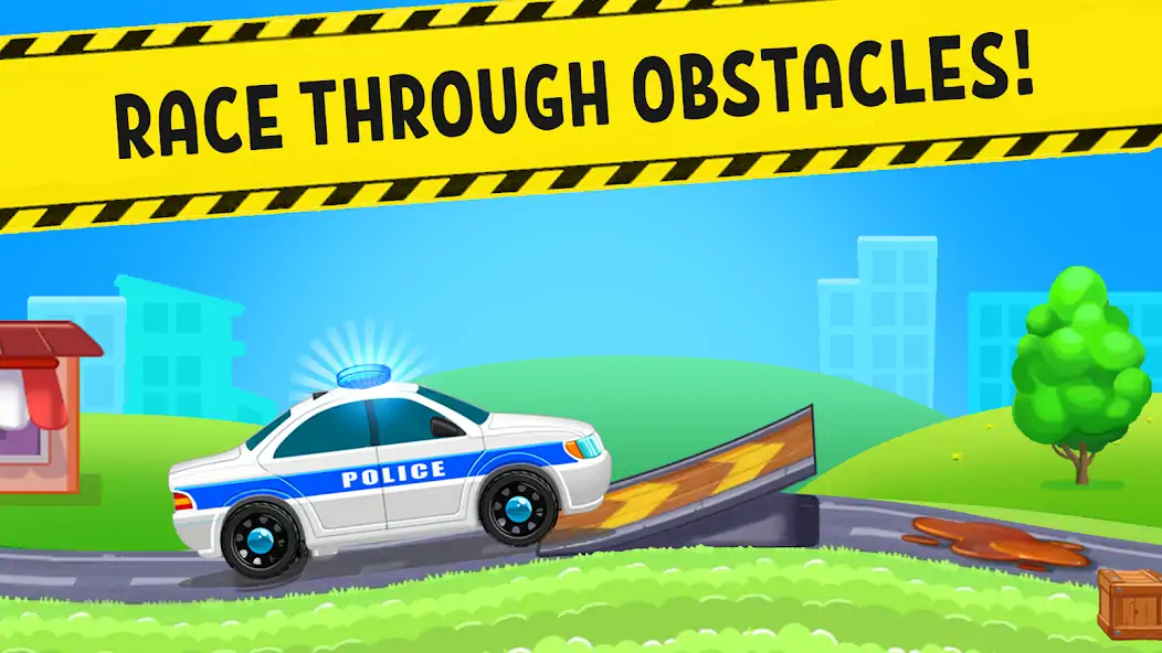 Download Police Car x Kids Racing Games [MOD, Unlimited money] + Hack [MOD, Menu] for Android