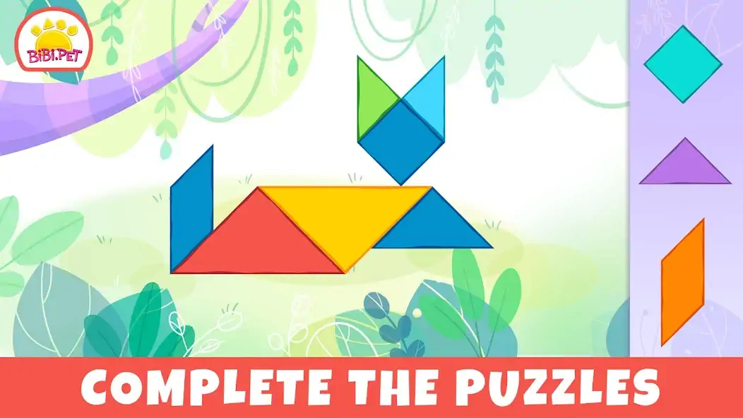 Download Bibi.Pet Pixel & Tangram Game [MOD, Unlimited money] + Hack [MOD, Menu] for Android