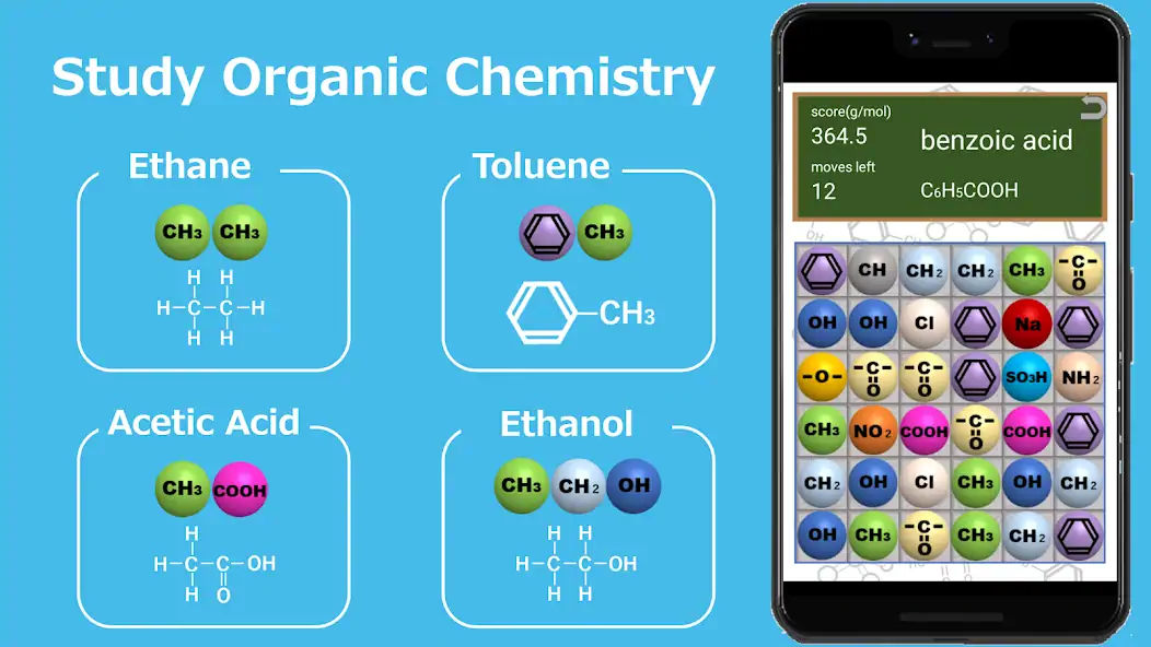 Download ChemPuz, Organic Chemistry App [MOD, Unlimited money/coins] + Hack [MOD, Menu] for Android