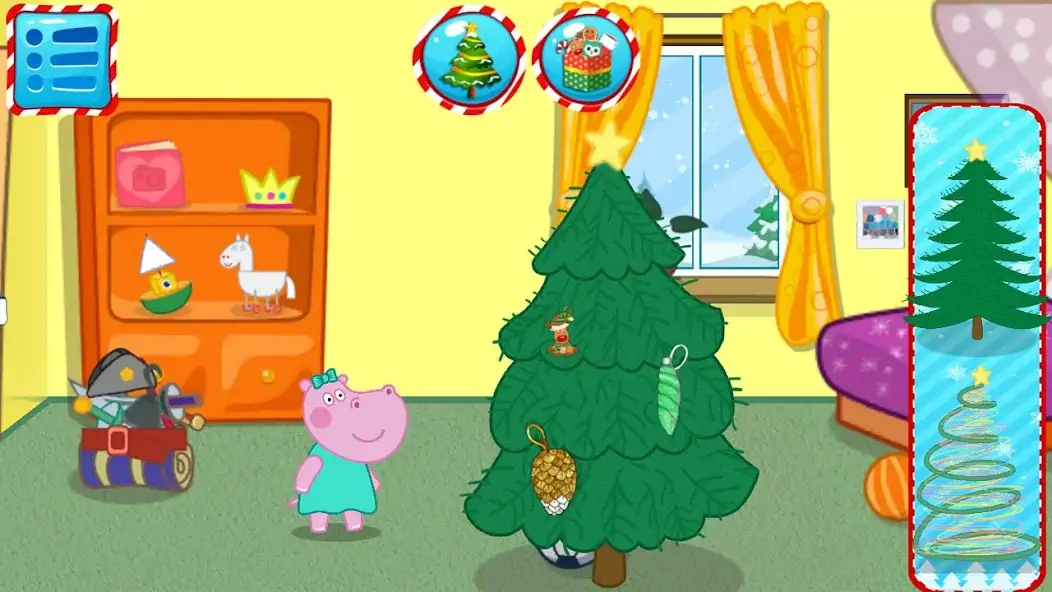 Download Santa Hippo: Christmas Eve [MOD, Unlimited money/coins] + Hack [MOD, Menu] for Android