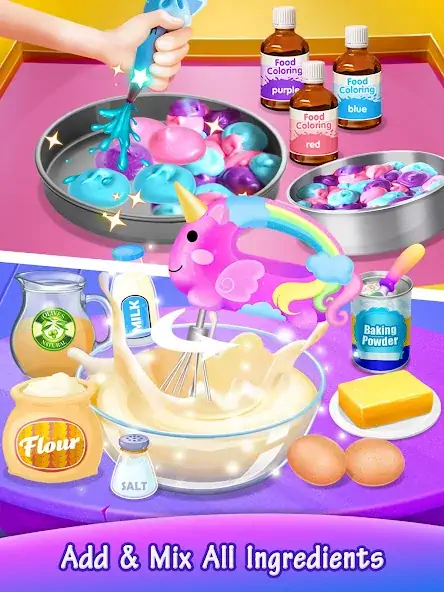 Download Galaxy Unicorn Cake [MOD, Unlimited money/gems] + Hack [MOD, Menu] for Android