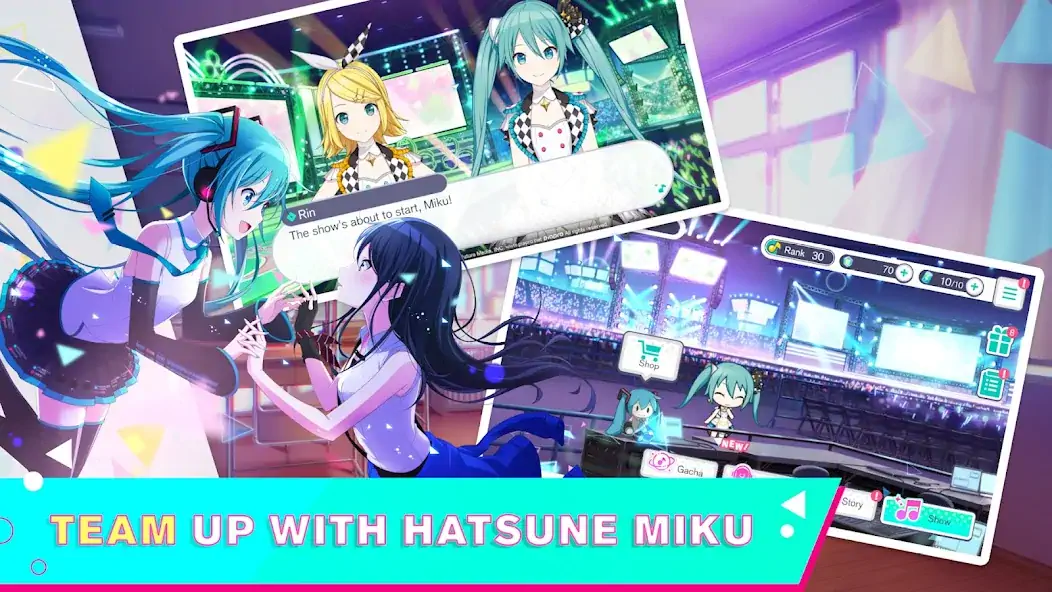 Download HATSUNE MIKU: COLORFUL STAGE! [MOD, Unlimited money] + Hack [MOD, Menu] for Android
