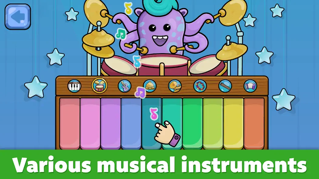 Download Baby piano for kids & toddlers [MOD, Unlimited money/gems] + Hack [MOD, Menu] for Android