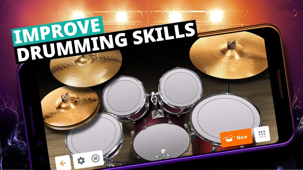 Download Drum Kit Music Games Simulator [MOD, Unlimited money/coins] + Hack [MOD, Menu] for Android