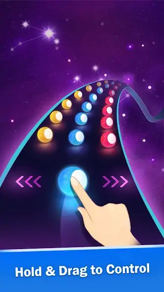 Download Music Color Road: Dancing Ball [MOD, Unlimited coins] + Hack [MOD, Menu] for Android