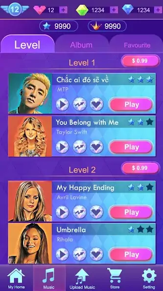 Download Music Piano Tiles: Music Games [MOD, Unlimited money/gems] + Hack [MOD, Menu] for Android