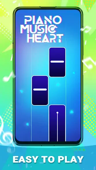 Download Piano Music Heart: Pop Tiles [MOD, Unlimited coins] + Hack [MOD, Menu] for Android