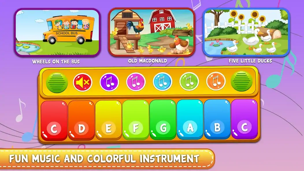 Download Piano Game: Kids Music Game [MOD, Unlimited money/gems] + Hack [MOD, Menu] for Android
