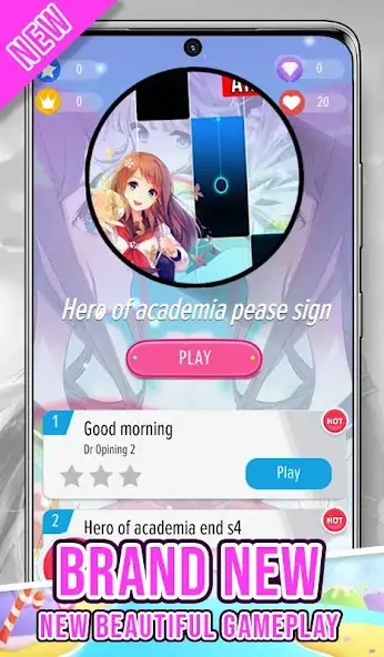 Download Anime Piano Tiles Magic [MOD, Unlimited money/gems] + Hack [MOD, Menu] for Android