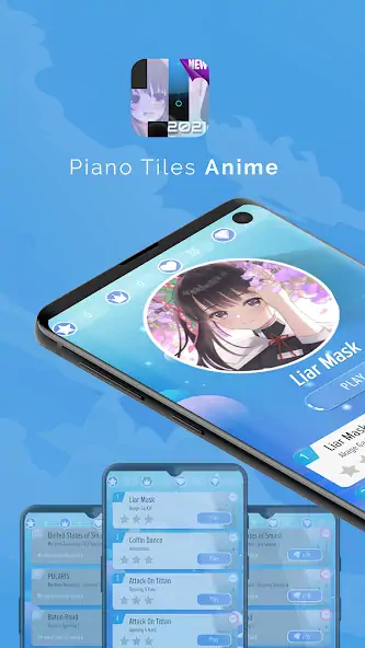 Download Piano Anime Tiles Music [MOD, Unlimited money/coins] + Hack [MOD, Menu] for Android