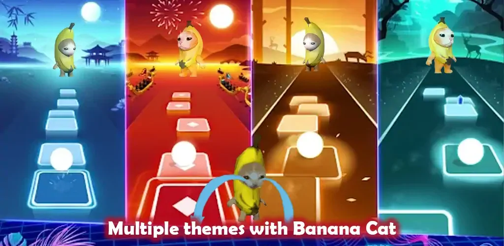 Download Banana Cat - Series Tiles Hop [MOD, Unlimited money/gems] + Hack [MOD, Menu] for Android