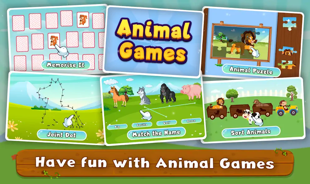 Download Kids Animal Sound Name & Games [MOD, Unlimited money/gems] + Hack [MOD, Menu] for Android